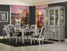 Bevelle Rectangular Dining Table in Silver 1958-96 - U&U Home Budget Furniture (Carteret, NJ)