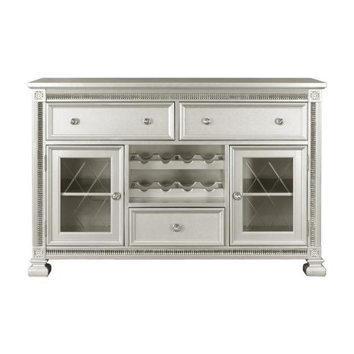 Bevelle Server in Silver 1958-40 - U&U Home Budget Furniture (Carteret, NJ)