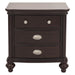 Marston 3 Drawer Nightstand in Dark Cherry 2615DC-4 - U&U Home Budget Furniture (Carteret, NJ)