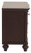 Marston 3 Drawer Nightstand in Dark Cherry 2615DC-4 - U&U Home Budget Furniture (Carteret, NJ)
