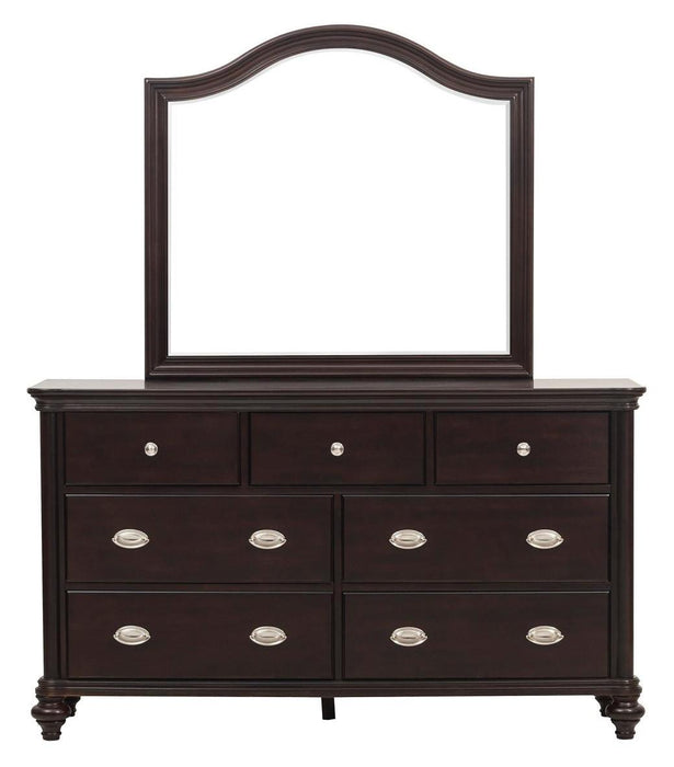 Marston Mirror in Dark Cherry 2615DC-6 - U&U Home Budget Furniture (Carteret, NJ)