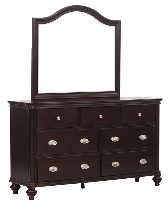 Marston Mirror in Dark Cherry 2615DC-6 - U&U Home Budget Furniture (Carteret, NJ)