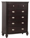 Marston 5 Drawer Chest in Dark Cherry 2615DC-9 - U&U Home Budget Furniture (Carteret, NJ)
