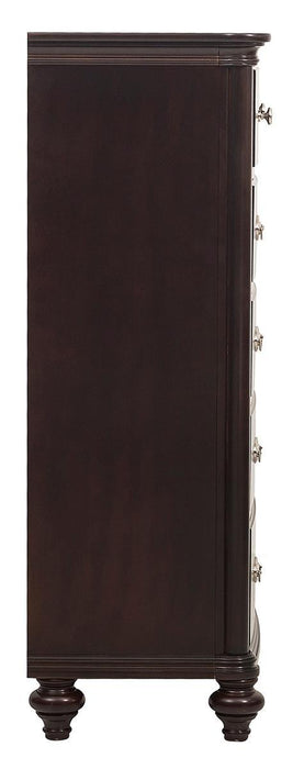 Marston 5 Drawer Chest in Dark Cherry 2615DC-9 - U&U Home Budget Furniture (Carteret, NJ)