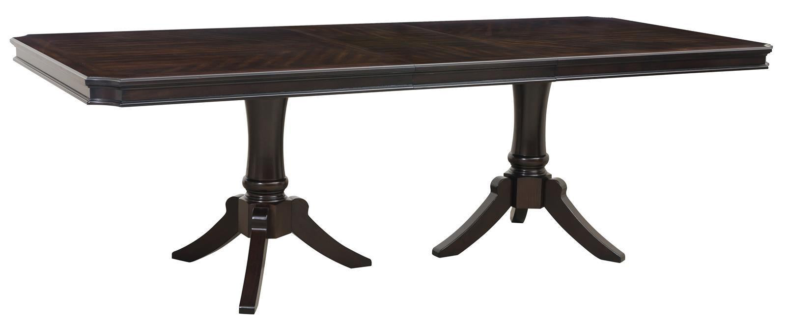 Marston Rectangular Dining Table in Dark Cherry 2615DC-96 - U&U Home Budget Furniture (Carteret, NJ)