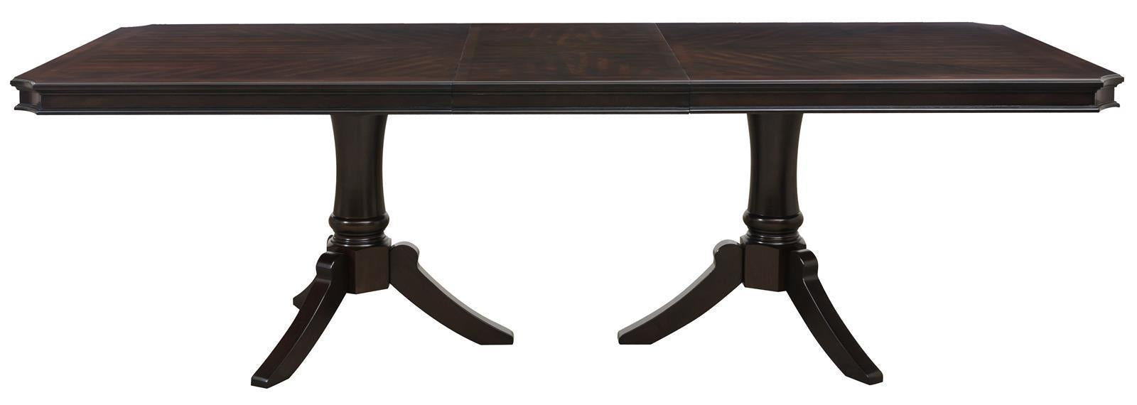 Marston Rectangular Dining Table in Dark Cherry 2615DC-96 - U&U Home Budget Furniture (Carteret, NJ)