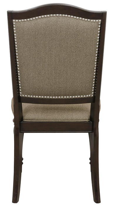 Marston Side Chair in Dark Cherry (Set of 2) - U&U Home Budget Furniture (Carteret, NJ)