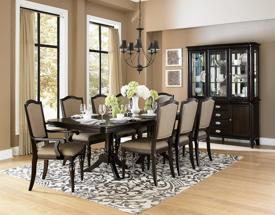 Marston Side Chair in Dark Cherry (Set of 2) - U&U Home Budget Furniture (Carteret, NJ)