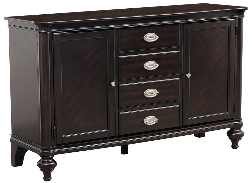 Marston Buffet in Dark Cherry 2615DC-55 - U&U Home Budget Furniture (Carteret, NJ)