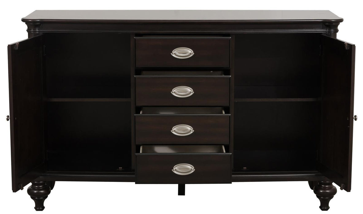 Marston Buffet in Dark Cherry 2615DC-55 - U&U Home Budget Furniture (Carteret, NJ)