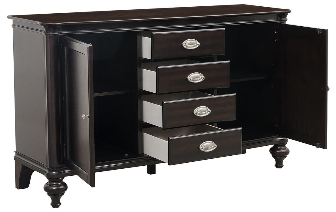 Marston Buffet in Dark Cherry 2615DC-55 - U&U Home Budget Furniture (Carteret, NJ)
