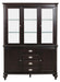 Marston Buffet with Hutch in Dark Cherry 2615DC-50-55 - U&U Home Budget Furniture (Carteret, NJ)