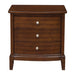 Cotterill 3 Drawer Nightstand in Cherry 1730-4 - U&U Home Budget Furniture (Carteret, NJ)