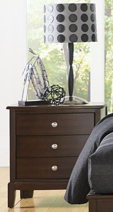 Cotterill 3 Drawer Nightstand in Cherry 1730-4 - U&U Home Budget Furniture (Carteret, NJ)
