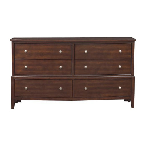 Cotterill 6 Drawer Dresser in Cherry 1730-5 - U&U Home Budget Furniture (Carteret, NJ)