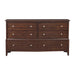 Cotterill 6 Drawer Dresser in Cherry 1730-5 - U&U Home Budget Furniture (Carteret, NJ)