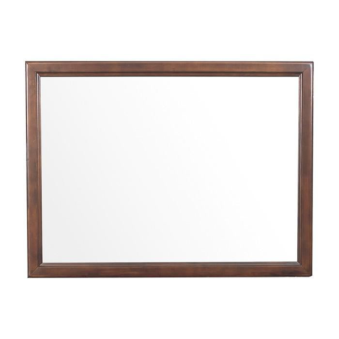 Cotterill Mirror in Cherry 1730-6 - U&U Home Budget Furniture (Carteret, NJ)