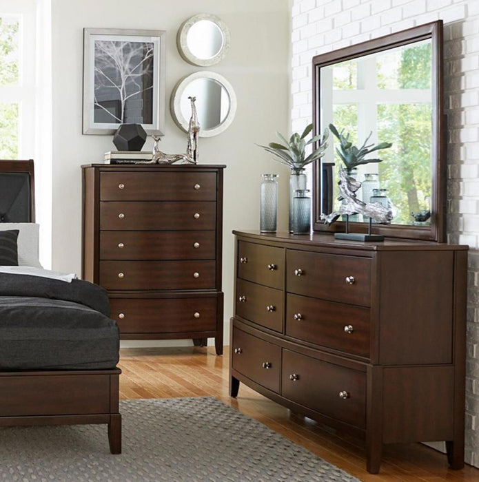 Cotterill Mirror in Cherry 1730-6 - U&U Home Budget Furniture (Carteret, NJ)