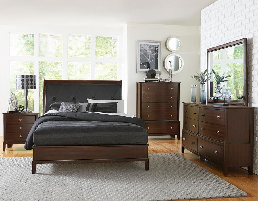 Cotterill Mirror in Cherry 1730-6 - U&U Home Budget Furniture (Carteret, NJ)