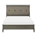 Cotterill Queen Upholstered Sleigh Bed in Gray 1730GY-1 - U&U Home Budget Furniture (Carteret, NJ)