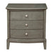 Cotterill 3 Drawer Nightstand in Gray 1730GY-4 - U&U Home Budget Furniture (Carteret, NJ)
