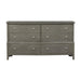 Cotterill 6 Drawer Dresser in Gray 1730GY-5 - U&U Home Budget Furniture (Carteret, NJ)