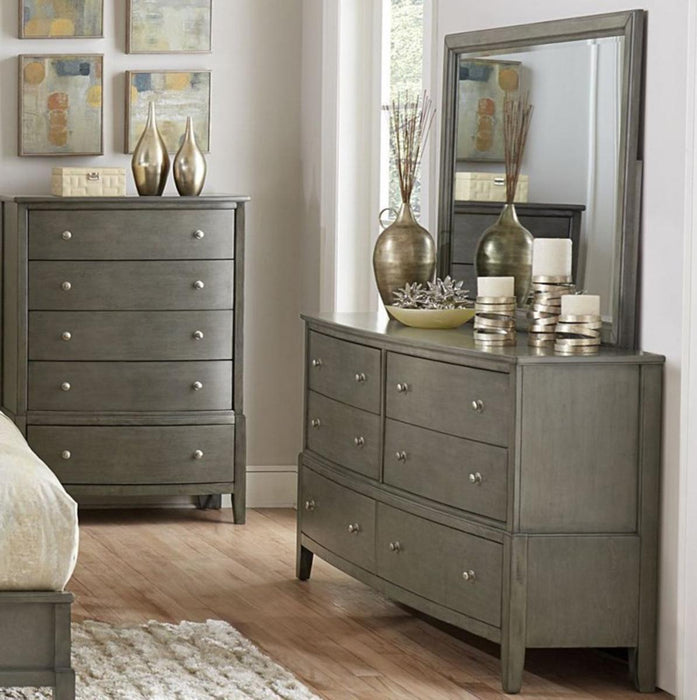 Cotterill Mirror in Gray 1730GY-6 - U&U Home Budget Furniture (Carteret, NJ)