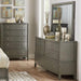 Cotterill Mirror in Gray 1730GY-6 - U&U Home Budget Furniture (Carteret, NJ)