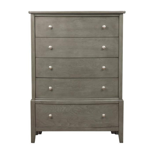 Cotterill 5 Drawer Chest in Gray 1730GY-9 - U&U Home Budget Furniture (Carteret, NJ)