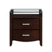 Lyric 2 Drawer Nightstand in Dark Espresso 1737NC-4 - U&U Home Budget Furniture (Carteret, NJ)