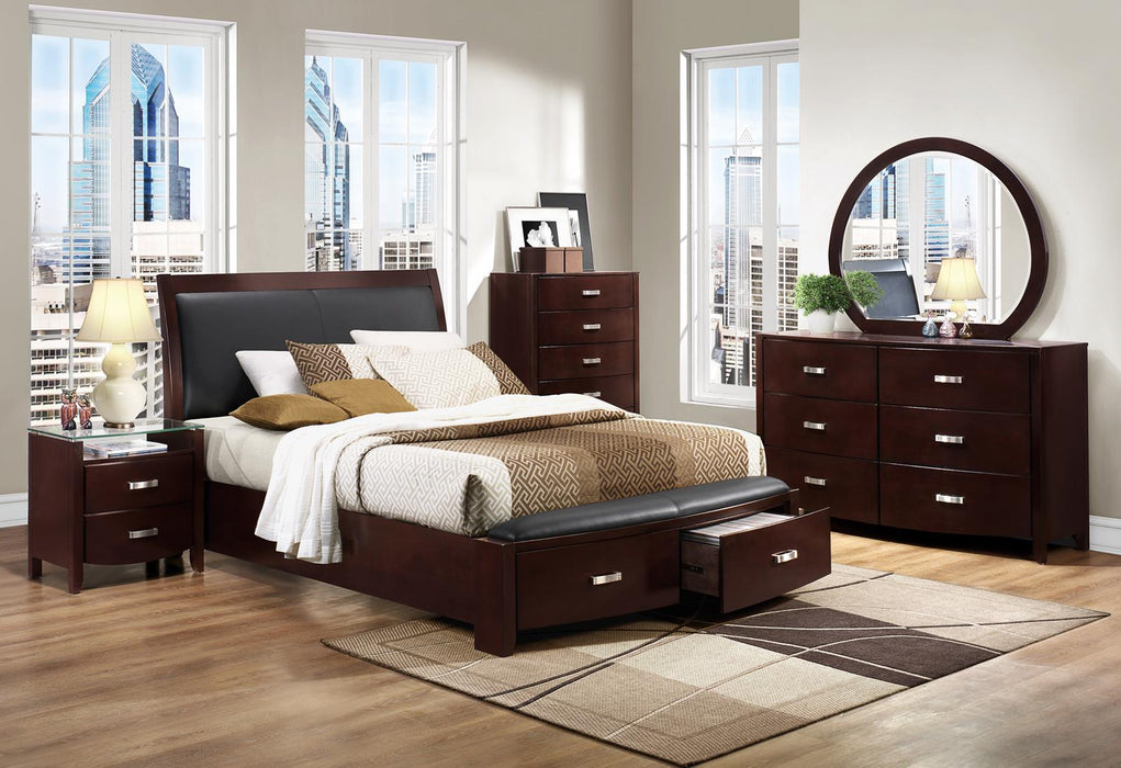 Lyric Mirror in Dark Espresso 1737NC-6 - U&U Home Budget Furniture (Carteret, NJ)