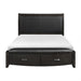 Lyric Queen Sleigh Storage Bed in Brownish Gray 1737NGY-1 - U&U Home Budget Furniture (Carteret, NJ)