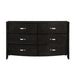 Lyric 6 Drawer Dresser in Brownish Gray 1737NGY-5 - U&U Home Budget Furniture (Carteret, NJ)