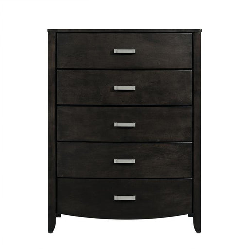 Lyric 5 Drawer Chest in Brownish Gray 1737NGY-9 - U&U Home Budget Furniture (Carteret, NJ)