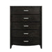 Lyric 5 Drawer Chest in Brownish Gray 1737NGY-9 - U&U Home Budget Furniture (Carteret, NJ)