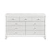Alonza 9 Drawer Dresser in White 1845-5 - U&U Home Budget Furniture (Carteret, NJ)