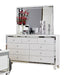 Alonza 9 Drawer Dresser in White 1845-5 - U&U Home Budget Furniture (Carteret, NJ)