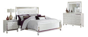 Alonza Queen LED Panel Bed 1845LED-1 - U&U Home Budget Furniture (Carteret, NJ)