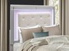 Alonza Queen LED Panel Bed 1845LED-1 - U&U Home Budget Furniture (Carteret, NJ)