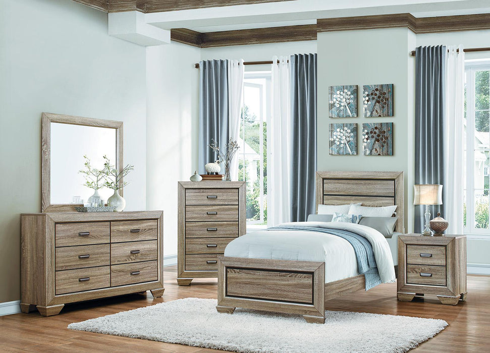 Beechnut Full Bed in Natural - U&U Home Budget Furniture (Carteret, NJ)