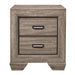 Beechnut 2 Drawer Nightstand in Natural 1904-4 - U&U Home Budget Furniture (Carteret, NJ)