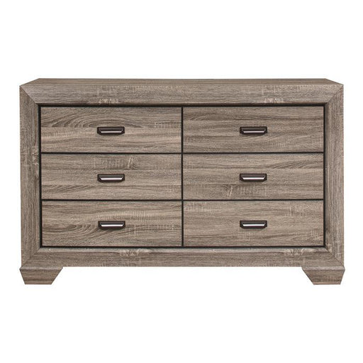 Beechnut 6 Drawer Dresser in Natural 1904-5 - U&U Home Budget Furniture (Carteret, NJ)