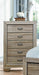 Beechnut 5 Drawer Chest in Natural 1904-9 - U&U Home Budget Furniture (Carteret, NJ)