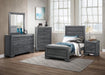 Beechnut Full Bed in Gray - U&U Home Budget Furniture (Carteret, NJ)