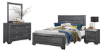 Beechnut 2 Drawer Nightstand in Gray 1904GY-4 - U&U Home Budget Furniture (Carteret, NJ)