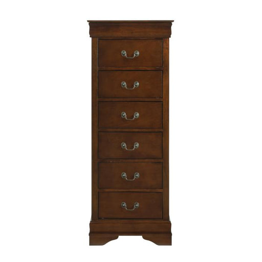 Mayville Lingerie Chest in Brown Cherry 2147-12 - U&U Home Budget Furniture (Carteret, NJ)