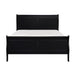Mayville Queen Sleigh Bed in Black - U&U Home Budget Furniture (Carteret, NJ)