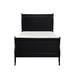 Mayville Twin Sleigh Bed in Black - U&U Home Budget Furniture (Carteret, NJ)