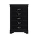 Mayville 5 Drawer Chest in Black 2147BK-9 - U&U Home Budget Furniture (Carteret, NJ)