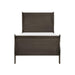 Mayville Twin Sleigh Bed in Gray - U&U Home Budget Furniture (Carteret, NJ)